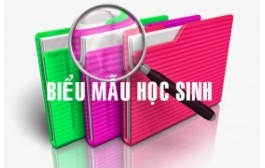 BIỂU MẪU DÀNH CHO HỌC SINH