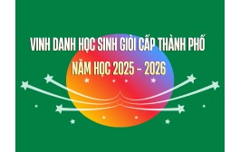 VINH DANH HỌC SINH GIỎI CẤP THÀNH PHỐ NĂM HỌC 2025 - 2026