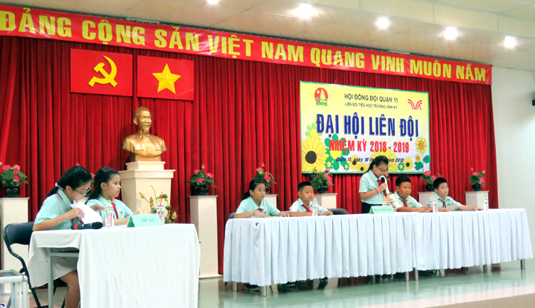 ĐẠI HỘI LIÊN ĐỘI TIỂU HỌC TRƯƠNG VĨNH KÝ NHIỆM KỲ 2018 - 2019
