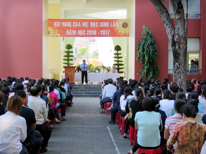 Hội nghị CMHS toàn trường lần 3 cuối năm học 2016 - 2017