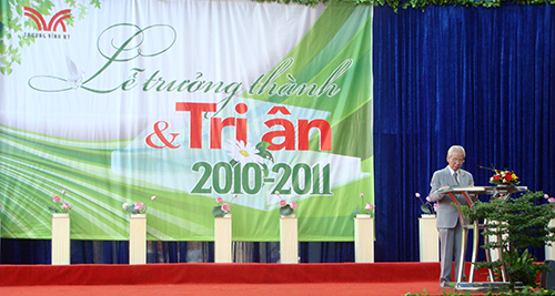 LỄ TRƯỞNG THÀNH VÀ TRI ÂN 2010 - 2011