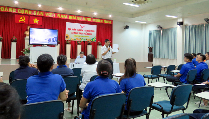 TẬP HUẤN VÀ KIỂM TRA XÁC NHẬN KIẾN THỨC VỆ SINH AN TOÀN THỰC PHẨM 2018