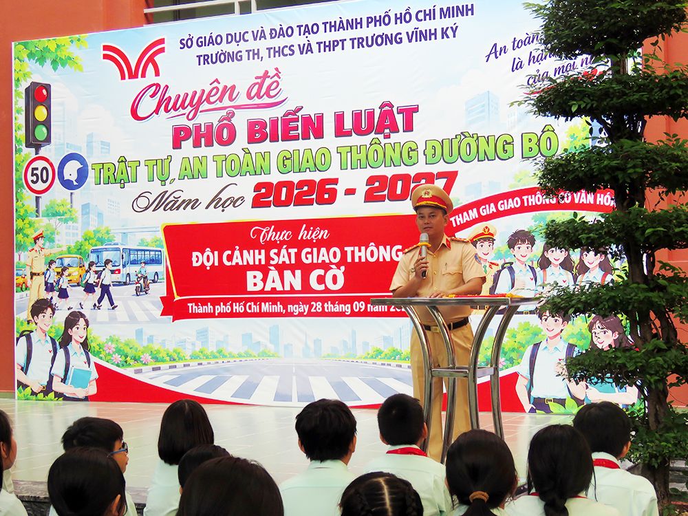 TUYÊN TRUYỀN, PHỔ BIẾN, GIÁO DỤC PHÁP LUẬT  VỀ TRẬT TỰ, AN TOÀN GIAO THÔNG NĂM HỌC: 2026 – 2027