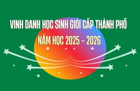 VINH DANH HỌC SINH GIỎI CẤP THÀNH PHỐ NĂM HỌC 2025 - 2026
